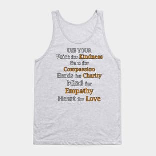 Anti-Bullying Movement Kindness Inspirational Quote Unite Day Gift Anti Bullying Gifts Tank Top